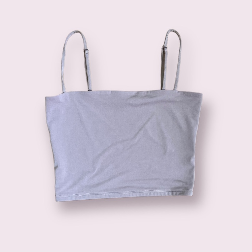 Express Body Contour Square Neck Cropped Cami